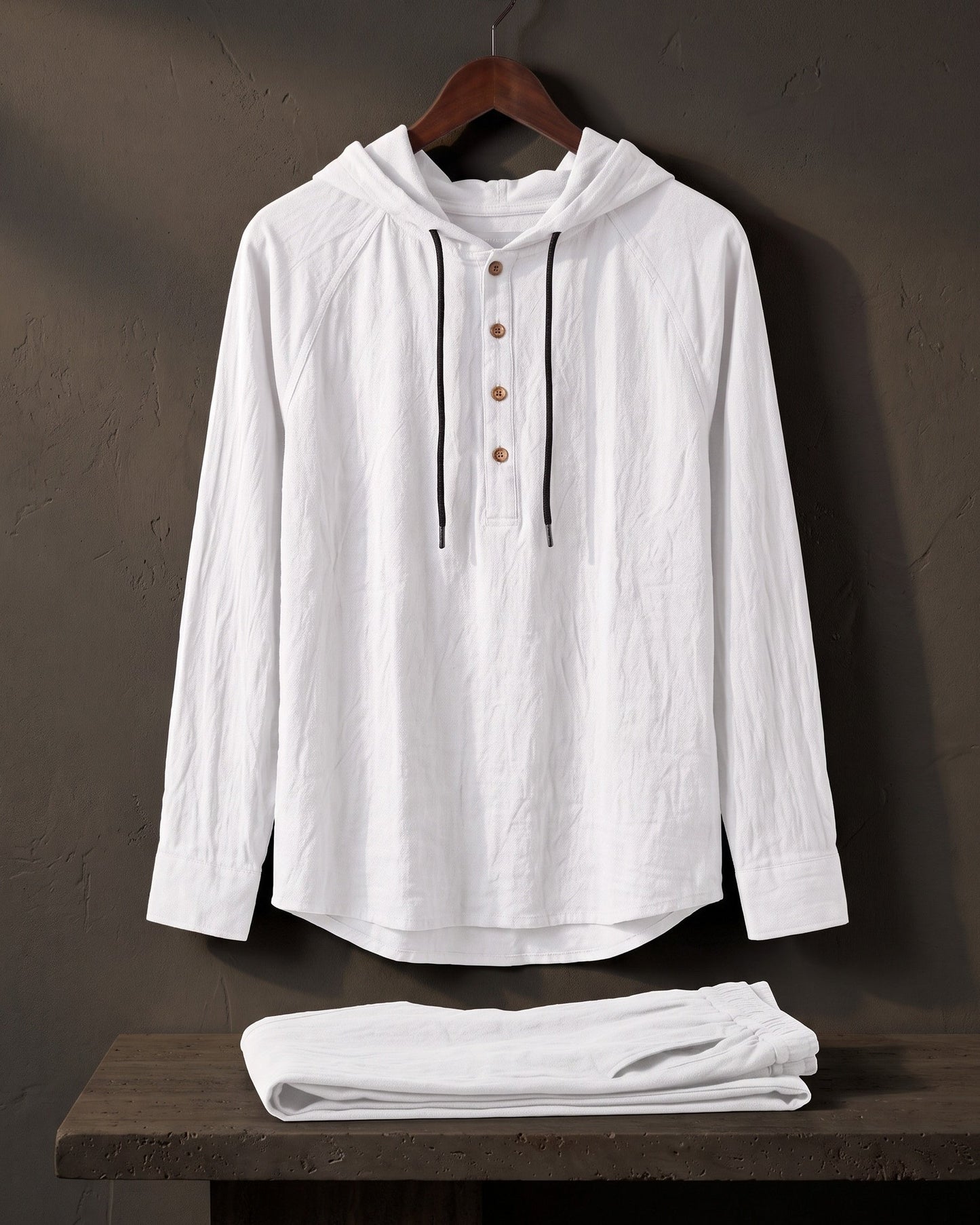 Vittorio Linen Hoodie Set